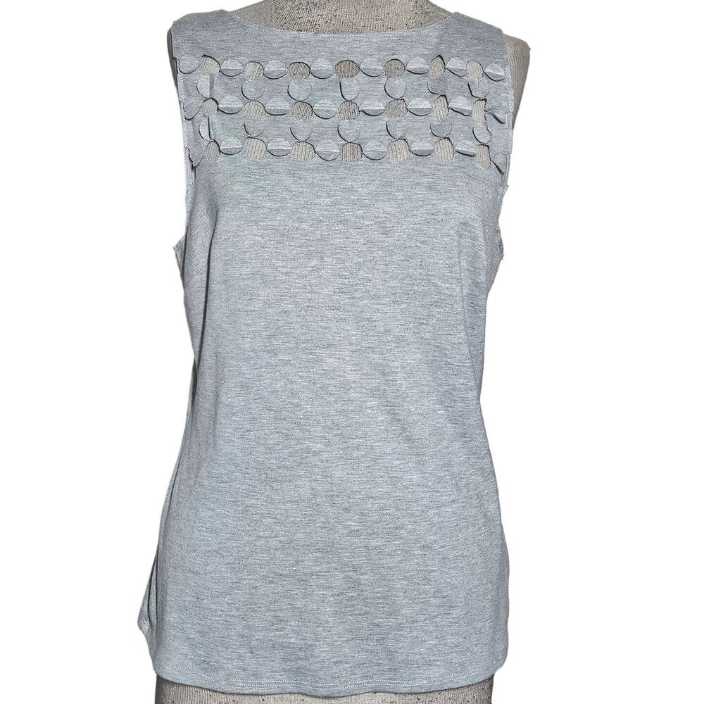 Bailey 44 Gray Sleeveless Silk Blend Sweater Size Medium